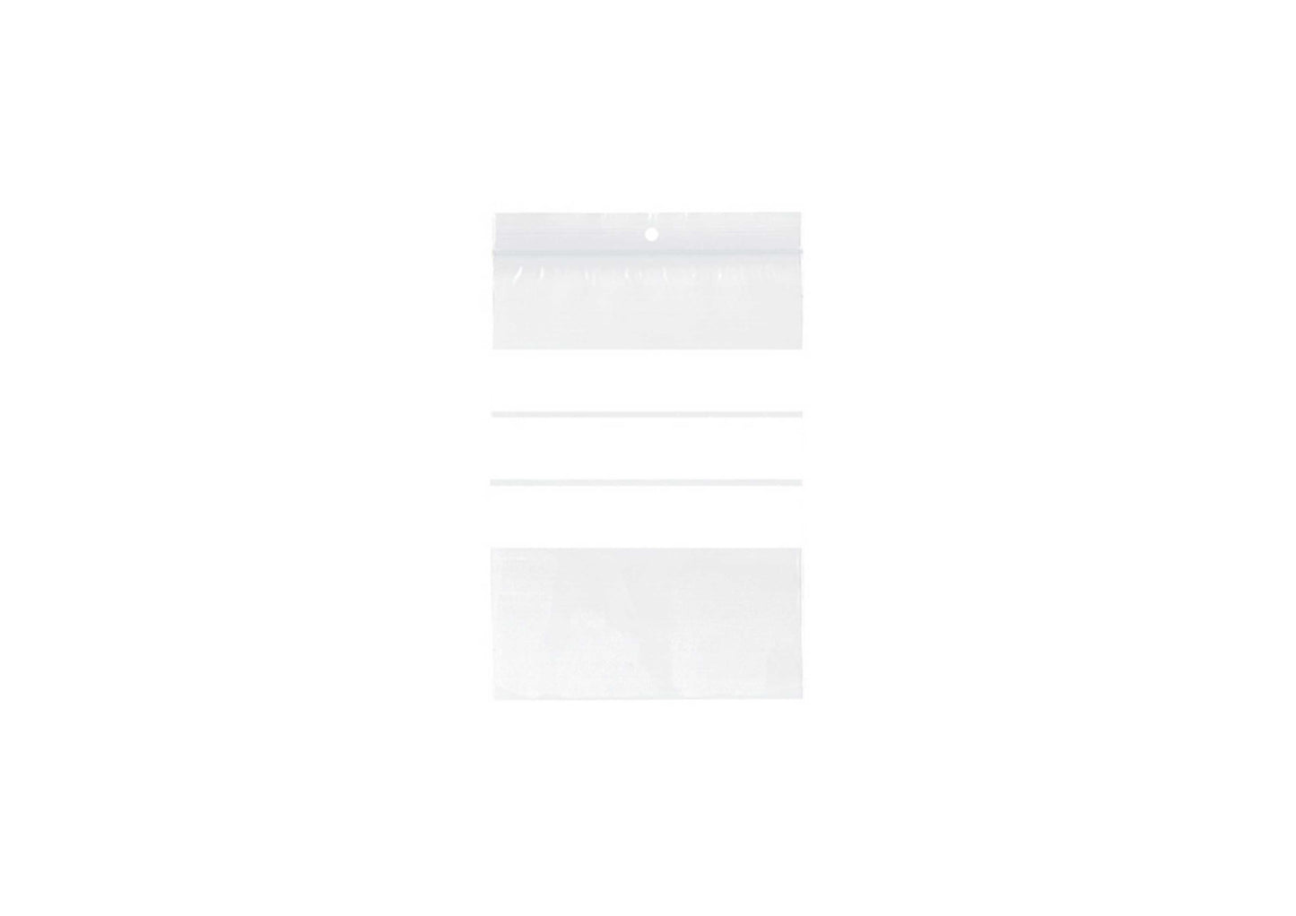 Resealable bags with writing panel - 100 pieces