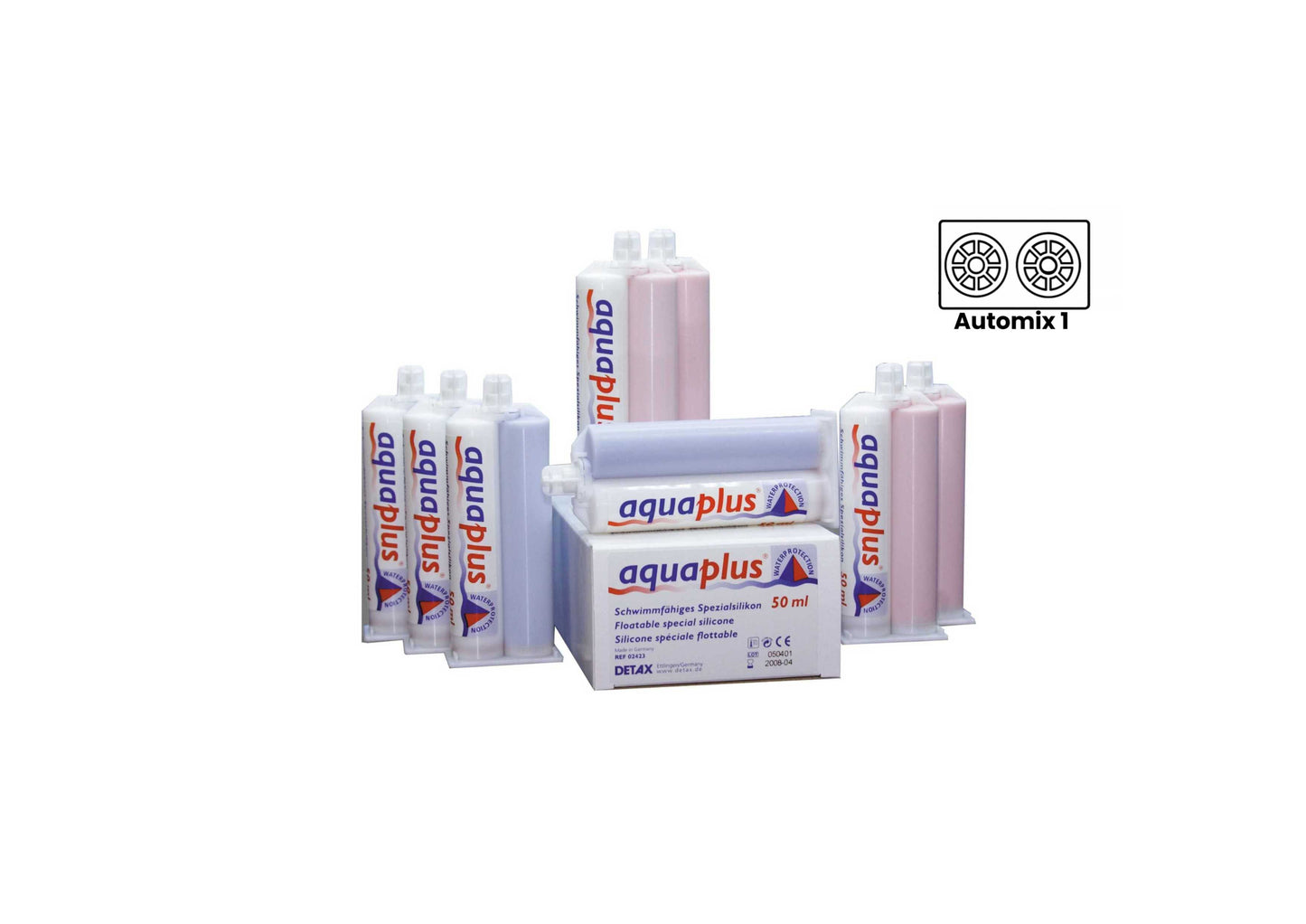 AquaPlus blauw en rood - Detax